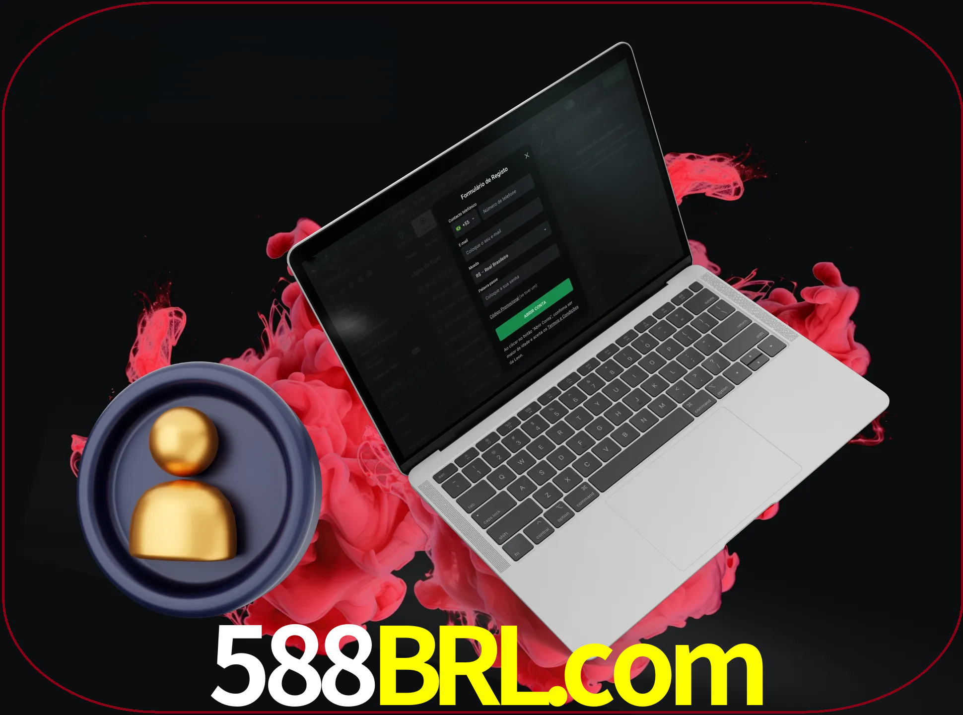 No cabeçalho do site 588brl, clique no botão que o levará a um formulário especial onde terá de introduzir as suas informações actuais.