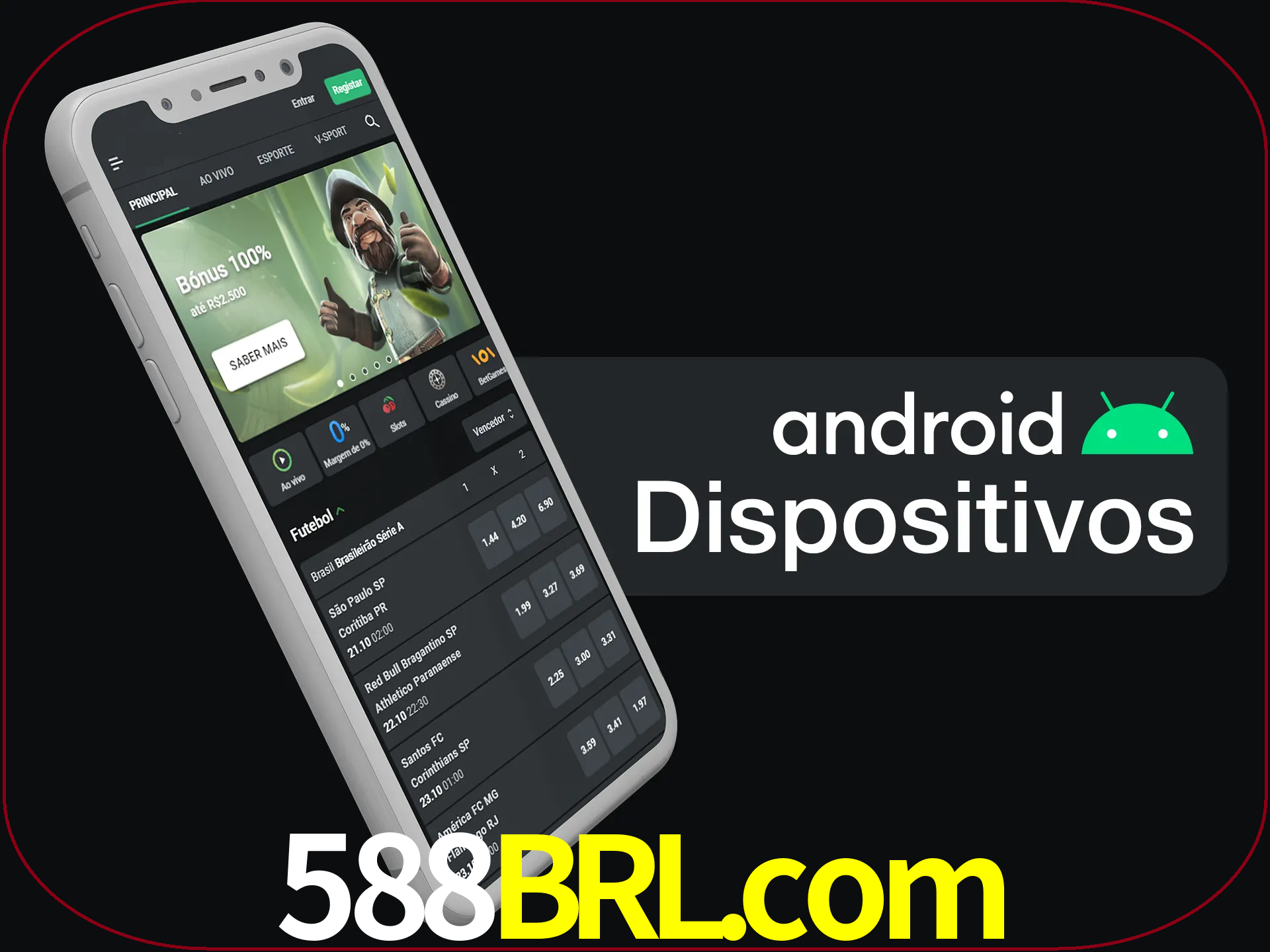 O aplicativo suporta a maioria de todos os dispositivos Android.