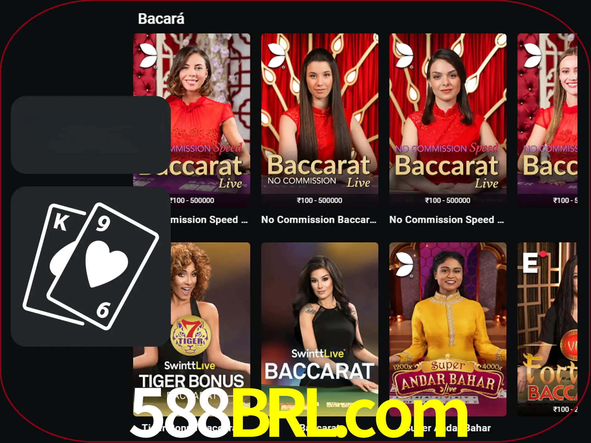 Ganhe muito dinheiro jogando jogos de bacará.
