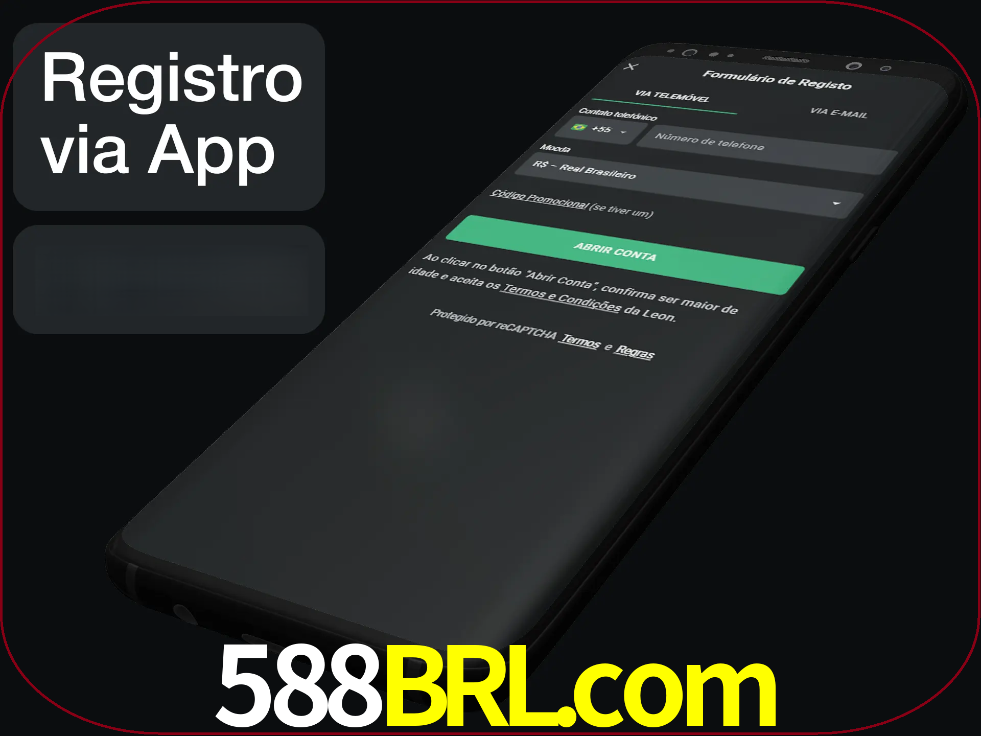 Registre-se quiclly em LeonBet usando o aplicativo.